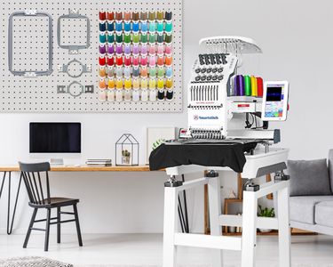 Smartstitch 10-Needle Embroidery Machine – 7" Touchscreen, 9.5x14" Area, Commercial
