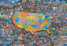 Buffalo Games - Eric Dowdle - Best of America - 2000 Piece Jigsaw Puzzle for Adults Challenging Puzzle Perfect for Game Nights - Finished Puzzle Size is 38.50 x 26.50