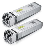 10Gtek 10GBase-SR SFP+ Transceiver 10G 850nm MMF up to 300 Meters Compatible with Cisco SFP-10G-SR Meraki MA-SFP-10GB-SR Ubiquiti unifi UF-MM-10G Mikrotik and More Pack of 2