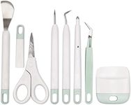 KINGFINGER Weeding Tools Set Craft Vinyl Tools Scissors/Scrape/Weeders/Tweezers/Spatula/Scoring Stylus 7 PCS Craft Vinyl Weeding Kits for Cricut Stencils/Oracal Vinyl/Siser HTV/Silhouette Cardstock
