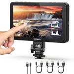 NEEWER F600 7" Camera Field Monitor, 2400nit HD 1920x1080 IPS Touch Screen with 3D LUT, 4K HDMI Loop in/Out with Peak Focus DSLR Video Assist HDR Waveform, Cold Shoe Mount, Battery Not Included