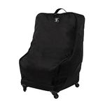 J.L. Childress Spinner Wheelie Deluxe Car Seat Travel Bag, Black