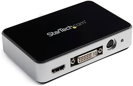 StarTech.com HDMI Video Capture Device – 1080p – 60fps Game Capture Card – USB Video Capture Card – with HDMI DVI VGA