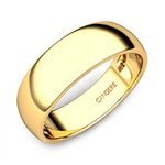 CANDERE - A KALYAN JEWELLERS COMPANY BIS Hallmark 22K Yellow Gold Wedding Band Ring for Men