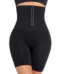 Body Shaper Original Seamless Shapewear High Waist Women's Corset for Flat Belly-Jiya Apparel (5XL, Black)