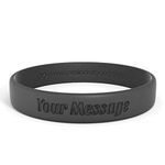 Reminderband Classic Custom 100% Silicone Wristband - Personalized Silicone Rubber Bracelet - Customized, Events, Gifts, Support, Causes, Fundraisers, Awareness - Men, Women, Kids