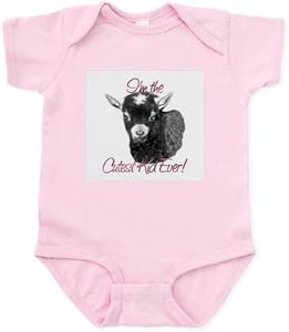 CafePress Goat Cutest Kid Ever Infant Bodysuit Infant Bodysuit Baby Romper Petal Pink