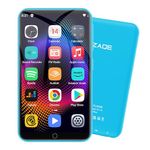 MP3 Player with Bluetooth and WiFi, 80GB Storage& Android OS, 4" Touch Screen Spotify Music&Video Player, Built-in Speaker, FM Radio, MP4 Player for Kids (Blue)