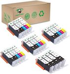 Supricolor PGI-250XL CLI-251XL Ink Cartridges, High Yield Replament Ink for PGI 250XL CLI 251XL Compatible with Pixma MX922 MG6420 MG6620 Printers 24 Pack (4Sets + 4BK)