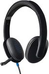 Logitech High-performance USB Headset H540 for Windows and Mac, Skype Certified - Black