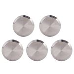 DERNORD Sanitary End Cap fits Tri-Clamp Ferrule Flange Stainless Steel 304 Fitting Clamp (2" (51mm) Tube OD) (5 Pack)