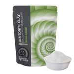 Bentonite Clay Food Grade Powder - 5 LB Pure Natural Powder for Internal and External Use-Great For Detox,Toothpaste, In Smoothies and More-Heal Damaged Skin-DIY Face Masks-Fossil Power Brand