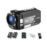 ORDRO 5K Camcorder Video Camera, 56MP Vlogging Cameras with IR Night Vision, 3.0 Inch UHD Touchscreen, 18X Zoom, EIS Stabilizer, Wifi, 2 Batteries, Remote Control, Cam Corder with 32GB Card