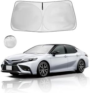 HOHUIGO Windshield Sun Shade for Toyota Camry 2024 2023 2022 2021-2018 Accessories Front Window Sunshade Fit LE XLE Hybrid SE XSE Sedan Sun Visor UV Protector Heat Shield Cover