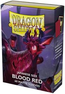 Arcane Tinmen Japanese Matte Dragon Shield Sleeves 60 Piece, Blood Red