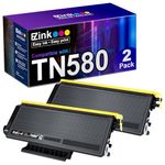 E-Z Ink TM Compatible Toner Cartridge Replacement For Brother TN580 TN650 TN550 TN620 High Yield 2 Black 2 Black Toner