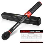 ATsafepro Bike Torque Wrench 1/4 Inch 3-25 Nm,72 Tooth Dual Direction Adjustable Torque Spanner,±3% Error Accuracy for Bike and Motorcycle Maintenance