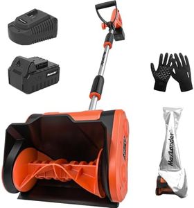 MAXLANDER Cordless Snow Shovel, 20V 11-Inch Electric Battery Snow Blower with Adjustable Handle (4.0Ah Battery, Charger and Cover Included)