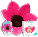 Blooming Bath Baby Bath Seat - Baby Tubs for Newborn Infants to Toddler 0 to 6 Months and Up - Baby Essentials Must Haves - The Original Washer-Safe Flower Seat (Original, Hot Pink + Scrubbie)