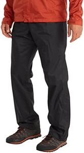 MARMOT Men’s PreCip Full-Zip Pant | Lightweight, Waterproof, Jet Black, Small