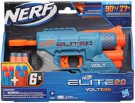 Nerf Elite 2.0 - Volt SD-1 Blaster - US Version - 6 Official Nerf Darts - Light Beam Targeting - 2-Dart Storage - 2 Tactical Rails to Customize for Battle - Toys for Kids - Ages 8+