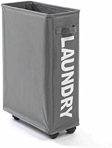 Large Foldable Laundry Washing Clothes Storage Bag Basket Bin Organiser (Grey)