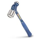 Estwing E3-32BP 32oz Ballpeen Hammer with Nylon Vinyl Shock Reduction Grip,Blue