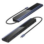 iVANKY USB C Docking Station Dual Monitor 4K@60Hz, 12-in-1 Laptop Dock 2*HDMI 3.0, 6*USB, 85W PD, SD/TF, Ethernet Thunderbolt 3/4 Hub for HP, Lenovo, Dell, ASUS,Surface, etc.