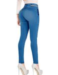 ARANZA Pantalones Colombianos Levanta Cola Butt Lifting Colombian Jeans, Light Blue, 1