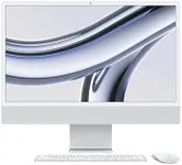 Apple 2023 iMac (24-inch, Apple M3 chip with 8‑core CPU and 8‑core GPU, 8GB Unified Memory, 256GB) - Silver