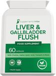 Liver and Gallbladder Flush - 60 Capsules - Powerful Liver Support Supplements - Liver Cleanse Detox and Repair Complex - 12 Ingredient Liver Detox Formula Inc Choline - Liver Tablets Supplements