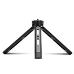 Andoer Mini Metal Tripod Aluminum Alloy Desktop Stand Tripod with 1/4 inch Screw for DSLR ILDC Camera Camcorder Projector