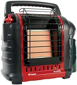 Mr. Heater Portable Buddy Heater MH9BX 4,000-9,000 BTU Indoor-Safe Propane Radiant Heater For Campers, Workshops, Job Sites, Patios & More - Red, Black