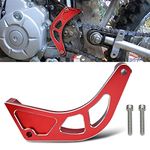 Canitu Red Front Sprocket Cover Guard,Motorcycle Aluminum Chain Guard Sprocket Engine Drive Cover Case Saver Protector Engine Case Protection for Honda CRF110 2013-2023