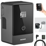 NEEWER PS099E Mini V Mount Battery 6800mAh 99Wh 14.5V with NP-FZ100 Dummy Battery 65W PD Type C/USB A/D Tap/BP/Dual DC/OLED Display for Camera Camcorder Monitor Compatible with SmallRig BMPCC 4K 6K