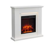 FLAMME Stratford Fireplace with 35" surround with 2kW Fireplace Heater White Multiple Colours Available