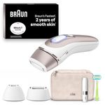 Braun Smart IPL Skin i·Expert, at Home Hair Removal, Alternative for Laser Hair Removal, Smart IPL with Exclusive Free App, Mini Face Shaver, 3 Heads, 2 Years of Smooth Skin, PL7249