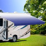 Dulepax RV Awning Fabric Replacement(19'2" Fabric) Heavy Duty 16oz Vinyl Fabric -Camper Awning Replacement Universal Replacement RV Awnings for All Awning Brands-Senior Fade Blue