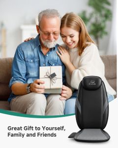 Snailax Back Massager with Heat – Portable Chair Pad for Pain Relief