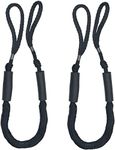 Bungee Dock Line Mooring Rope for Boat 3.5 ft Black 2 Pack