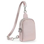 befen Fanny Pack Crossbody Bags for Women, Small Sling Bag Cross Body Cell Phone Purse Genuine Leather Chest Bag fit Ladies, Teen Girls or Students