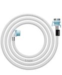 BUILDSKILL 3 Meter Fully Automatic Washing Machine Inlet Pipe With Universal Tap Adaptor Connector | Burst Proof and Anti Kink | Hot & Cold Water Washing Machine Pipe Inlet | Pressure Resistant