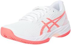 ASICS Women's Gel-Game 9 Clay/OC Sneaker, White/Sun Coral, 5 UK