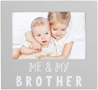 Pearhead Me and My Brother Sentiment Photo Frame,Sibilng Pictures, Gray ,1 Count(Pack of 1)