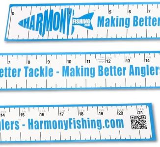 Harmony Fishing - Pro-Series 21" Bass Fishing Ruler Decal with Weight Estimator (3 Pack)