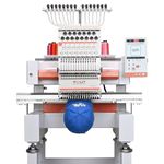 Poolin EOV 15-Needle Commercial Embroidery Machine, Multi-Needle Cap & Hat Embroidery for Small Business, 3D Logo, Bags, Beginner Friendly