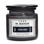 Colonial Candle M Baker 14 Oz Citron Honey Scented Jar Candle | Premium Soy Blended Wax