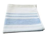 IPPINKA Senshu Japanese Towel, Ultra Soft, Quick-Drying, Two-Tone End Stripes, Blue (Wash/Face Towel)