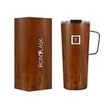 IRON °FLASK Grip Coffee Mug - 24 Oz, Leak Proof, Vacuum Insulated Stainless Steel Bottle, Double Walled, Thermo Travel, Hot Cold, Water Metal Canteen