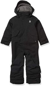 Burton Toddlers' 2L Insulated Waterproof One Piece Snowsuit (True Black, 4T)